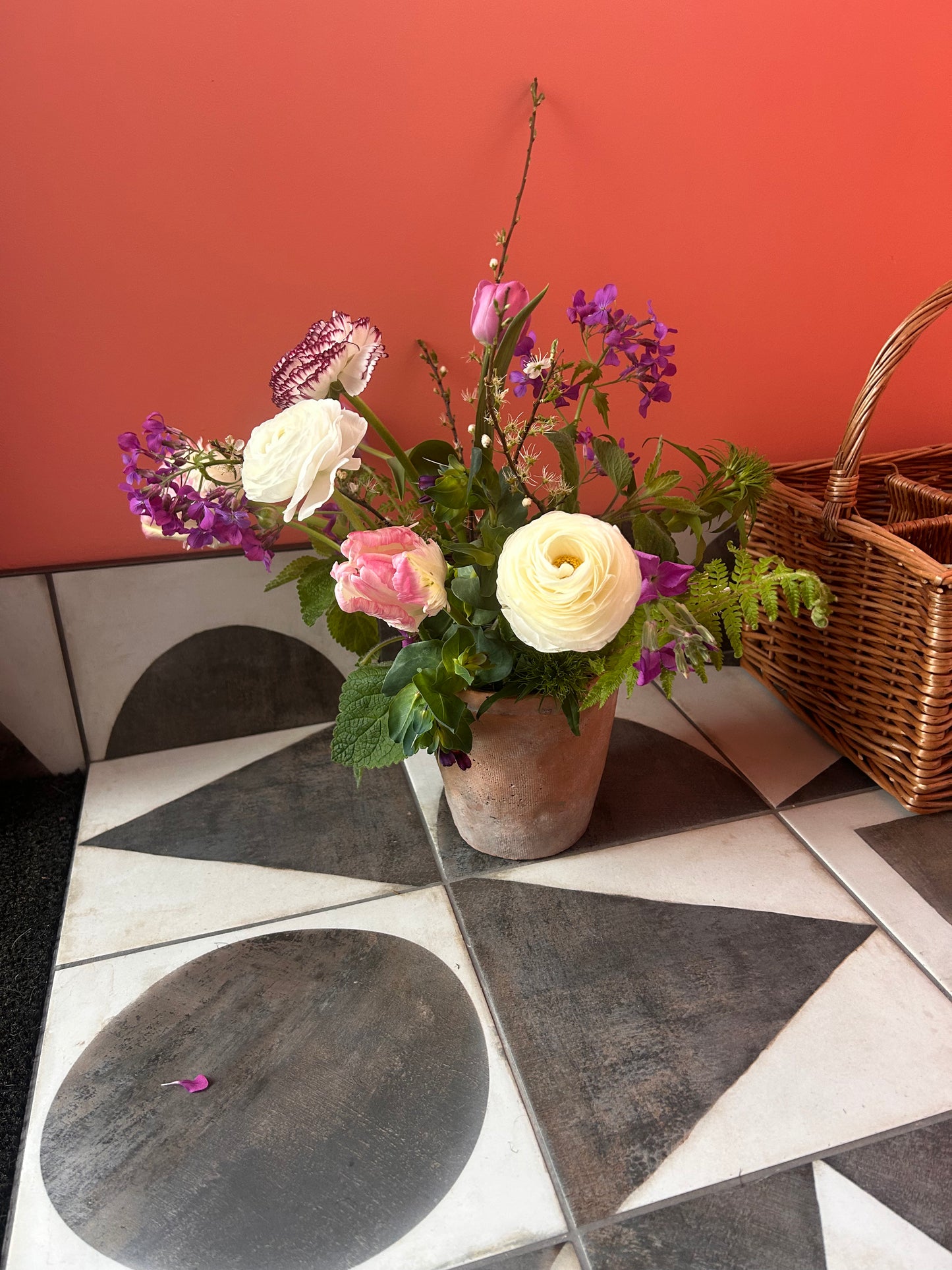 Spring flower pot