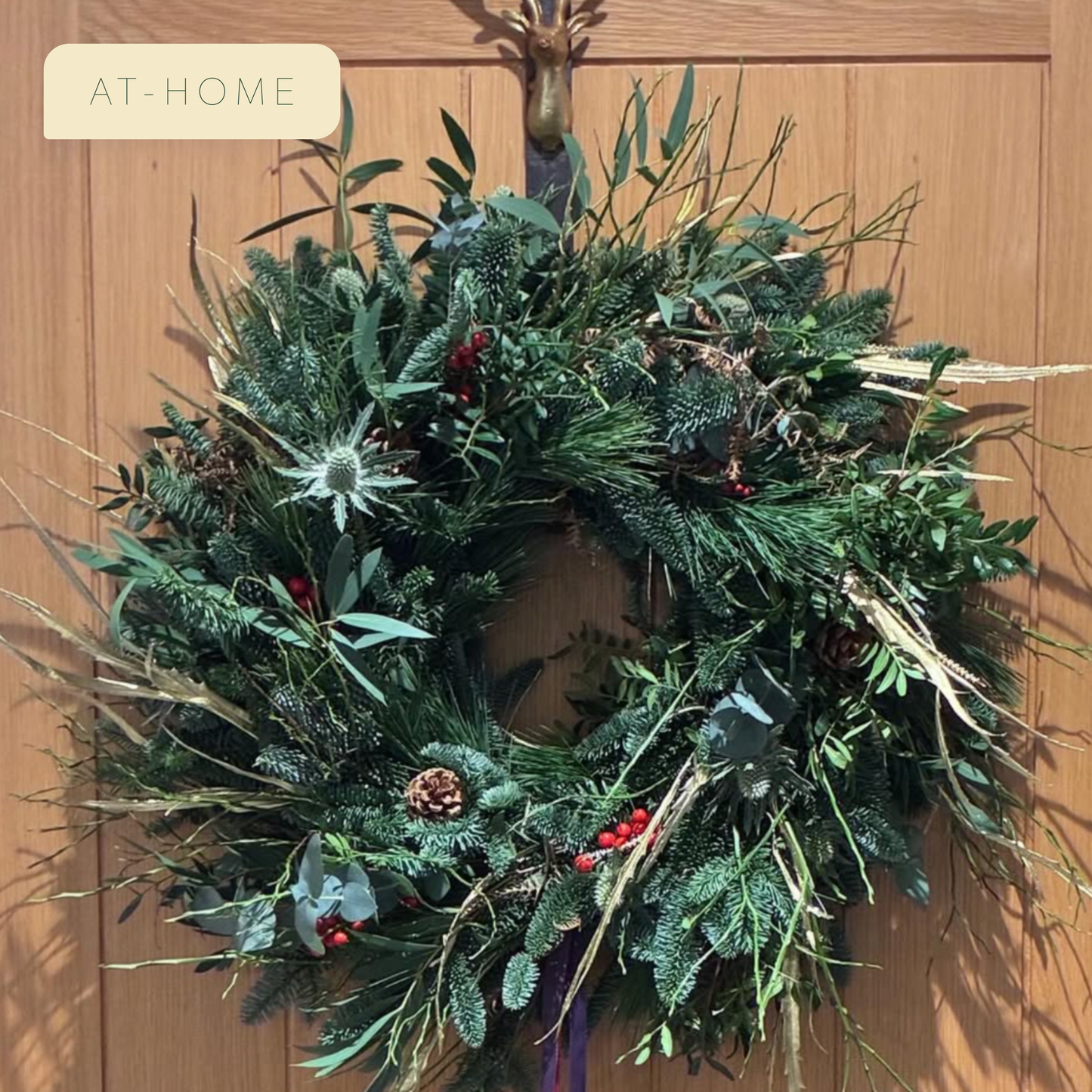 At-Home Christmas Wreath Workshop
